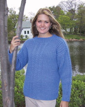 Harrisville Designs Farrow Pullover Knit Pattern (P727)